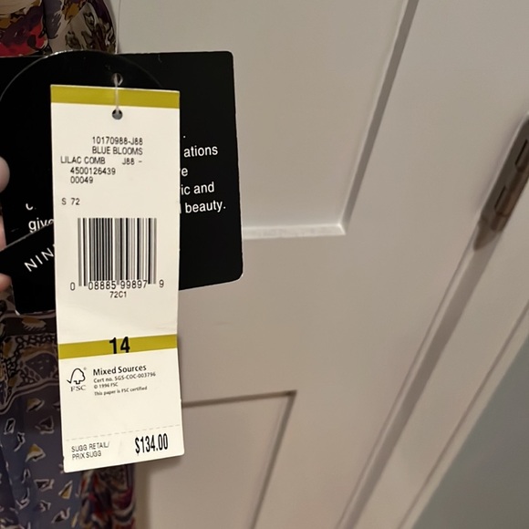 NWT NINE WEST bohemian y2k Dress - Picture 3 of 3